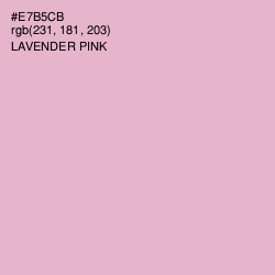 #E7B5CB - Lavender Pink Color Image